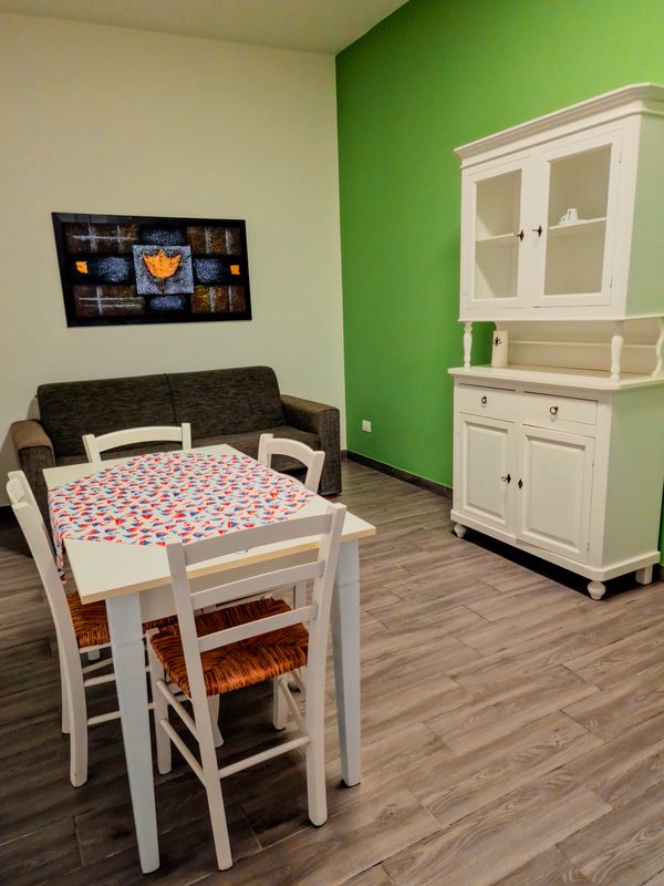 La sala da pranzo