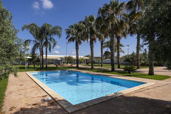 La piscina tra le palme