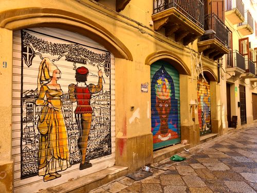 Murales nella Casbah di Mazara